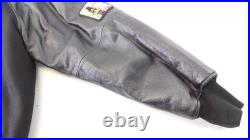 Disneyland 50th Anniversary M Black Wool & Leather Varsity Bomber Jacket LK NU