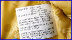 Disneyland 50th Anniversary M Black Wool & Leather Varsity Bomber Jacket LK NU