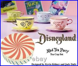 Disneyland 50th Anniversary Mad Tea Party Set NIB COA Limited Edition $100 OFF