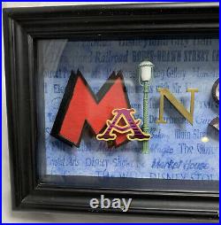 Disneyland 50th Anniversary Mainstreet Icon Letters Shadow Box by Dave Avanzino