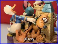 Disneyland 50th Anniversary Markrita Fab 5 Castle Figurine with Pin & Box Mickey