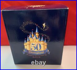 Disneyland 50th Anniversary Markrita Fab 5 Castle Figurine with Pin & Box Mickey
