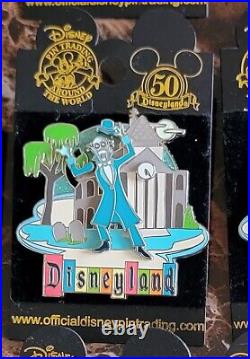 Disneyland 50th Anniversary Retro Pins 7 PINS 2005 RARE Find