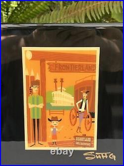 Disneyland 50th Anniversary SHAG SIGNED Frontierland Original Glazed Art Tile