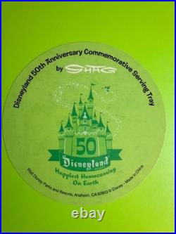 Disneyland 50th Anniversary SIGNED BY SHAG Art Serving Tray NIB