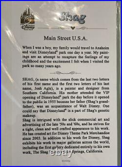 Disneyland 50th Anniversary Shag Main Street USA 18 x 14 Matted Print