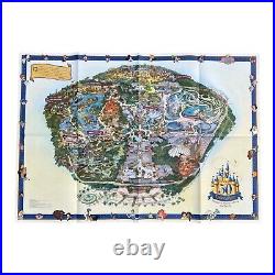 Disneyland 50th Anniversary Souvenir Park Map 2005 Size 27x39