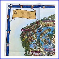 Disneyland 50th Anniversary Souvenir Park Map 2005 Size 27x39