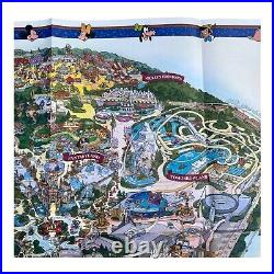 Disneyland 50th Anniversary Souvenir Park Map 2005 Size 27x39