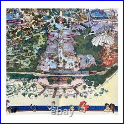 Disneyland 50th Anniversary Souvenir Park Map 2005 Size 27x39