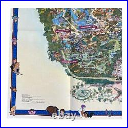 Disneyland 50th Anniversary Souvenir Park Map 2005 Size 27x39