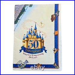 Disneyland 50th Anniversary Souvenir Park Map 2005 Size 27x39