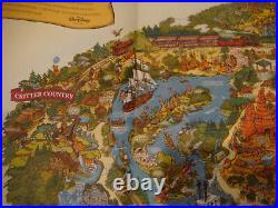 Disneyland 50th Anniversary Souvenir Park Map, New, approx 27 by 39