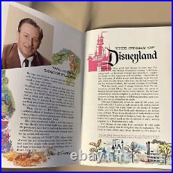 Disneyland 50th Anniversary Wooden Box Story Of Disneyland Replica Guide 2005