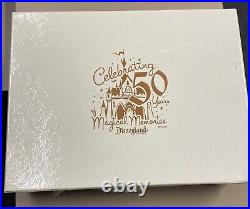 Disneyland 50th Anniversary Wooden Box Story Of Disneyland Replica Guide 2005