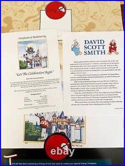 Disneyland 50th Complete limited Edition of 6 Watch Collection With Artwork-Rare