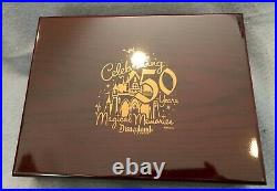Disneyland 50th LOGO JEWELRY BOX & Replica 1st Disneyland GUIDE MIB