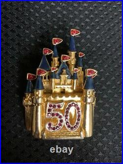 Disneyland 50th anniversary Princess Brooch Pin Numbered 152/500 Limited Edition