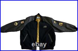 Disneyland 50th anniversary leather wool letterman jacket 3X