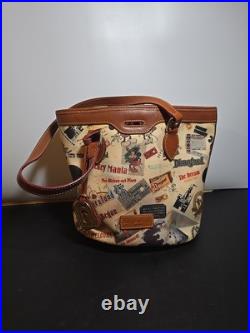 Disneyland 55th Anniversary Dooney & Bourke Bucket Tote Mickey Mouse Mania Dream