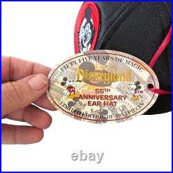 Disneyland 55th Anniversary Ear Mouseketeers Hat 2010 Brand New Limited To 1955