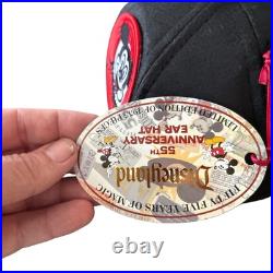 Disneyland 55th Anniversary Ear Mouseketeers Hat 2010 Brand New Limited To 1955