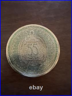 Disneyland 55th Emerald Anniversary Challenge Coin Rare Club 33