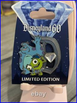 Disneyland 60 Diamond Decades Pin Monsters, Inc. Mike & Sulley LE 3000
