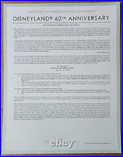 Disneyland 60th Anniversary 18x27 S/N Framed Lithograph