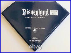 Disneyland 60th Anniversary Coin Pin Box Set LE 1000 7 Pins Castle Submarines