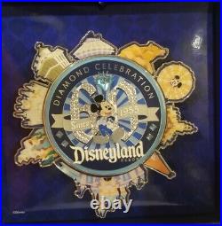 Disneyland 60th Anniversary Diamond Celebration Jumbo Spinner Pin LE 1000