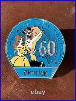Disneyland 60th Anniversary Diamond Celebration Princess Mystery Pins, Set Of 8