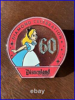 Disneyland 60th Anniversary Diamond Celebration Princess Mystery Pins, Set Of 8