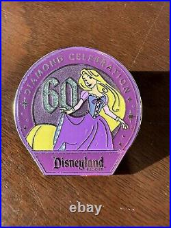 Disneyland 60th Anniversary Diamond Celebration Princess Mystery Pins, Set Of 8