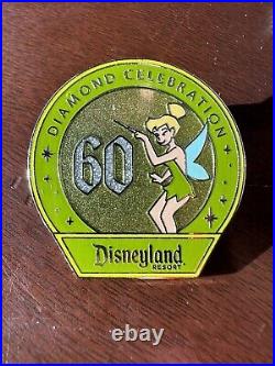 Disneyland 60th Anniversary Diamond Celebration Princess Mystery Pins, Set Of 8