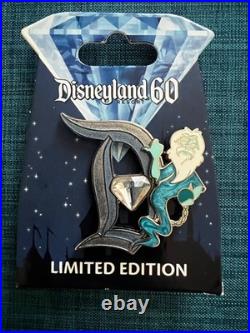 Disneyland 60th Anniversary Diamond D Pin Haunted Mansion Hitchhiking LE 3000