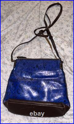 Disneyland 60th Anniversary Dooney & Bourke Blue Leather Crossbody, collector's Disneyland 60th Anniversary Dooney & Bourke Blue Leather Crossbody, collector's