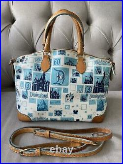 Disneyland 60th Anniversary Dooney & Bourke Crossbody Satchel Purse Handbag Blue