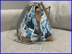 Disneyland 60th Anniversary Dooney & Bourke Crossbody Satchel Purse Handbag Blue