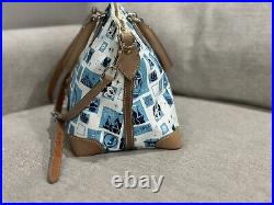 Disneyland 60th Anniversary Dooney & Bourke Crossbody Satchel Purse Handbag Blue