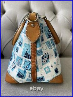 Disneyland 60th Anniversary Dooney & Bourke Crossbody Satchel Purse Handbag Blue