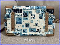 Disneyland 60th Anniversary Dooney & Bourke Crossbody Satchel Purse Handbag Blue