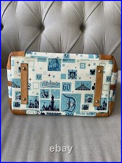 Disneyland 60th Anniversary Dooney & Bourke Crossbody Satchel Purse Handbag Blue