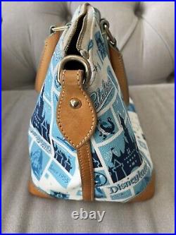 Disneyland 60th Anniversary Dooney & Bourke Crossbody Satchel Purse Handbag Blue