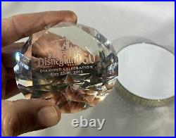 Disneyland 60th Anniversary Event Exclusive Gift Diamond Paperweight