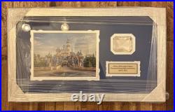Disneyland 60th Anniversary Framed Diamond from Sleeping Beauty Castle Rare 2015