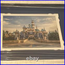 Disneyland 60th Anniversary Framed Diamond from Sleeping Beauty Castle Rare 2015