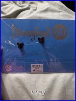 Disneyland 60th Anniversary Jumbo Pin LE 1000 Parks & Hotels Sign with Lithograph