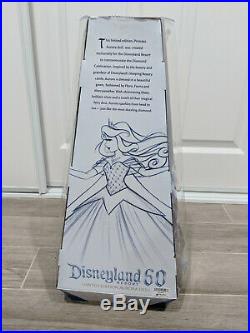 Disneyland 60th Anniversary Limited Edition Princess Aurora Doll + Shopping Bag