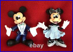 Disneyland 60th Anniversary Mickey and Minnie Figurines EUC
